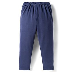 Babyhug Velour Knit Full Length Solid Colour Fleece & Woollen Pant - Maroon