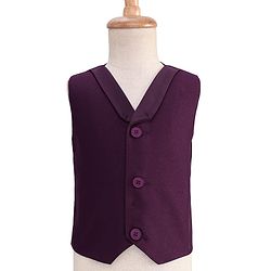 Babyhug Woven Full Sleeves Solid Color 4 Piece Party Suit with Bow Applique - Maroon