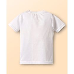 Babyhug Knit Full Sleeves Party Wear Solid Blazer & T-Shirt with Racer Text Print - Black & White