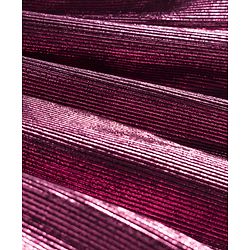 Babyhug Woven Partywear Sleeveless Fit and Flare Metallic Dress with Floral Applique - Maroon