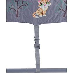Babyhug Automatic Baby Swing Cradle With Remote Controller- Dark Grey| 5 Swing Speed| Quilted Bassinet| Works on Battery & Adapter| Pre-set Off Timer| In-built Music| Canopy Style Mosquito Net