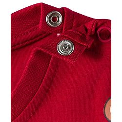 Babyhug 100% Cotton Knit Full Sleeves T-Shirts with Stripes & Teddy Print Pack of 3 - Yellow Red & Navy Blue