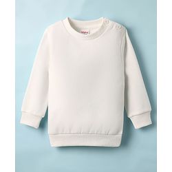 Babyhug Sweater Knit Winter Wear Striped Dungaree Styled Romper & Full Sleeves Inner Tee - Multicolor