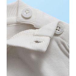 Babyhug Sweater Knit Winter Wear Dungaree Style Romper & Full Sleeves Inner Tee with Floral Embroidery - Maroon