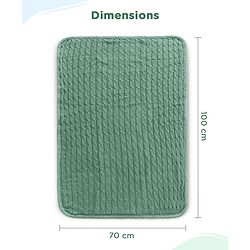 Babyhug Premium Cotton Knitted & Fur All Seasons Blanket - Off White