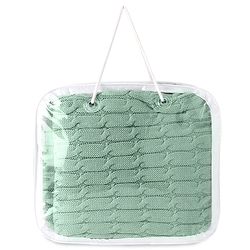 Babyhug Premium Cotton Knitted & Fur All Seasons Blanket - Off White