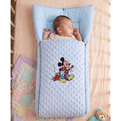 Babyhug Bubble Giraffe Embroidered 3 in 1 Baby Carry Nest Cum Sleeping Bag - Off White
