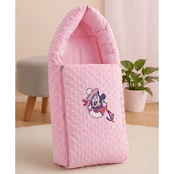 Babyhug Bubble Giraffe Embroidered 3 in 1 Baby Carry Nest Cum Sleeping Bag - Off White