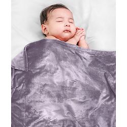 Babyhug Super Soft Coral Fleece Baby Blanket with Ultra-Soft Lightweight & Breathable Blanket  - Grey