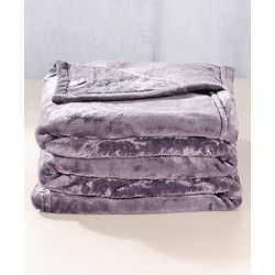 Babyhug Super Soft Coral Fleece Baby Blanket with Ultra-Soft Lightweight & Breathable Blanket  - Grey