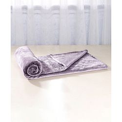 Babyhug Super Soft Coral Fleece Baby Blanket with Ultra-Soft Lightweight & Breathable Blanket  - Grey