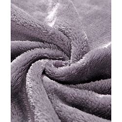 Babyhug Super Soft Coral Fleece Baby Blanket with Ultra-Soft Lightweight & Breathable Blanket  - Grey