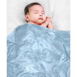 Babyhug Super Soft Coral Fleece Baby Blanket with Ultra-Soft Lightweight & Breathable Blanket  - Grey
