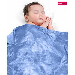 Babyhug Super Soft Coral Fleece Baby Blanket with Ultra-Soft Lightweight & Breathable Blanket  - Grey