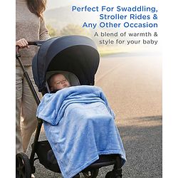 Babyhug Super Soft Coral Fleece Baby Blanket with Ultra-Soft Lightweight & Breathable Blanket  - Grey