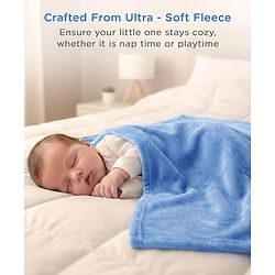 Babyhug Super Soft Coral Fleece Baby Blanket with Ultra-Soft Lightweight & Breathable Blanket  - Grey