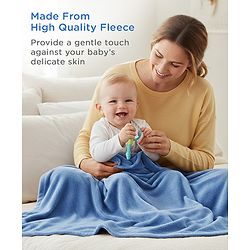 Babyhug Super Soft Coral Fleece Baby Blanket with Ultra-Soft Lightweight & Breathable Blanket  - Grey