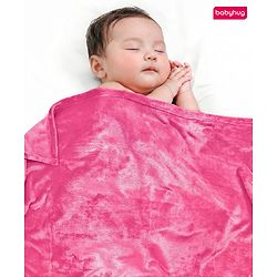 Babyhug Super Soft Coral Fleece Baby Blanket with Ultra-Soft Lightweight & Breathable Blanket  - Grey