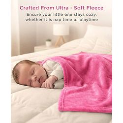 Babyhug Super Soft Coral Fleece Baby Blanket with Ultra-Soft Lightweight & Breathable Blanket  - Grey