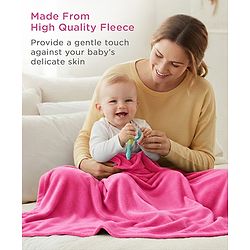 Babyhug Super Soft Coral Fleece Baby Blanket with Ultra-Soft Lightweight & Breathable Blanket  - Grey