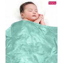 Babyhug Super Soft Coral Fleece Baby Blanket with Ultra-Soft Lightweight & Breathable Blanket  - Grey