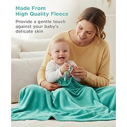 Babyhug Super Soft Coral Fleece Baby Blanket with Ultra-Soft Lightweight & Breathable Blanket  - Grey