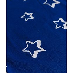 Babyhug Cotton Knit Full Sleeves Co-ords Night Suit With Star Print - Blue