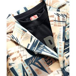 Babyhug Knit Full Sleeves Blazer with Inner Tee & Abstract Print - Multicolor