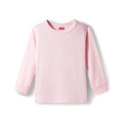 Babyhug Knit Full Sleeves Solid Color Pullover & Sleeveless Thermal Vest & Pant Set - Pink