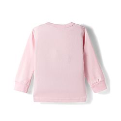 Babyhug Knit Full Sleeves Solid Color Pullover & Sleeveless Thermal Vest & Pant Set - Pink