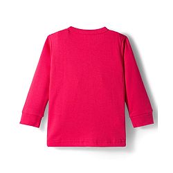 Babyhug Knit Full Sleeves Solid Thermal Set With Vest - Red