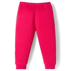 Babyhug Knit Full Sleeves Solid Thermal Set With Vest - Red
