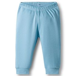 Babyhug Knit Full Sleeves Thermal Inner Wear Set - Light Blue