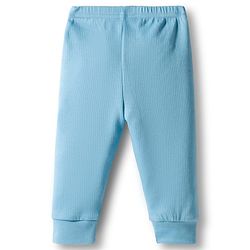 Babyhug Knit Full Sleeves Thermal Inner Wear Set - Light Blue
