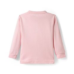 Babyhug Knit Full Sleeves Solid Color Front open & Pullover Thermal Inner Wear Vest Pack of 2 - Pink