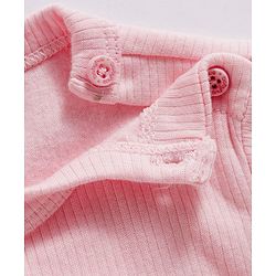 Babyhug Knit Full Sleeves Solid Color Front open & Pullover Thermal Inner Wear Vest Pack of 2 - Pink