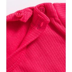 Babyhug Knit Full Sleeves Solid Color Front open & Pullover Thermal Inner Wear Vest Pack of 2 - Red