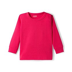 Babyhug Knit Full Sleeves Solid Color Front open & Pullover Thermal Inner Wear Vest Pack of 2 - Red