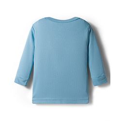 Babyhug Knit Full Sleeves Solid Color Front Open & Pullover Thermal Wear Vests Pack of 2 - Light Blue