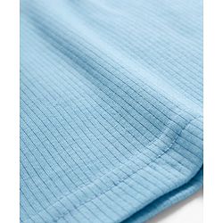 Babyhug Knit Full Sleeves Solid Color Front Open & Pullover Thermal Wear Vests Pack of 2 - Light Blue