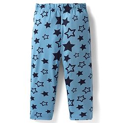 Babyhug Cotton Knit Full Sleeves Night Suit with Teddy Print - Navy Blue