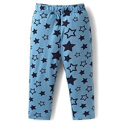 Babyhug Cotton Knit Full Sleeves Night Suit with Teddy Print - Navy Blue