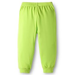 Babyhug Cotton Knit Full Length Dino & Text Printed Lounge Pants Pack Of 2  - Teal Blue & Lime Green