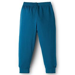 Babyhug Cotton Knit Full Length Animal Printed Lounge Pants Pack Of 2  - Teal Blue & Orange