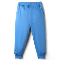 Babyhug Cotton Knit Full Length Lounge Pant with Text Print Pack of 3 - Blue Red & Yellow