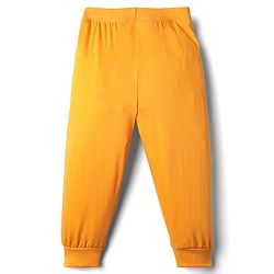 Babyhug Cotton Knit Full Length Lounge Pant with Text Print Pack of 3 - Blue Red & Yellow