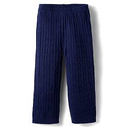 Babyhug Sweater Knit Full Length Solid Fleece Pant - Navy Blue