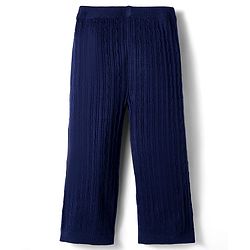 Babyhug Sweater Knit Full Length Solid Fleece Pant - Navy Blue