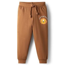 Babyhug Cotton Knit Full Length Lion Printed Lounge Pants Pack Of 3  - Multi Colour