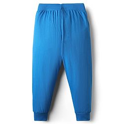 Babyhug Cotton Knit Full Length Lounge Pants With Sport Theme Text Print Pack of 3 - Red Blue & Yellow